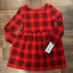 Cat & Jack NWT Red Plaid Dress